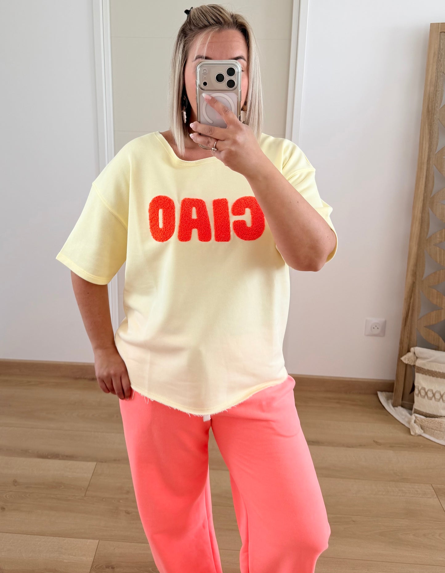 T-shirt Sweat Iconic Jaune