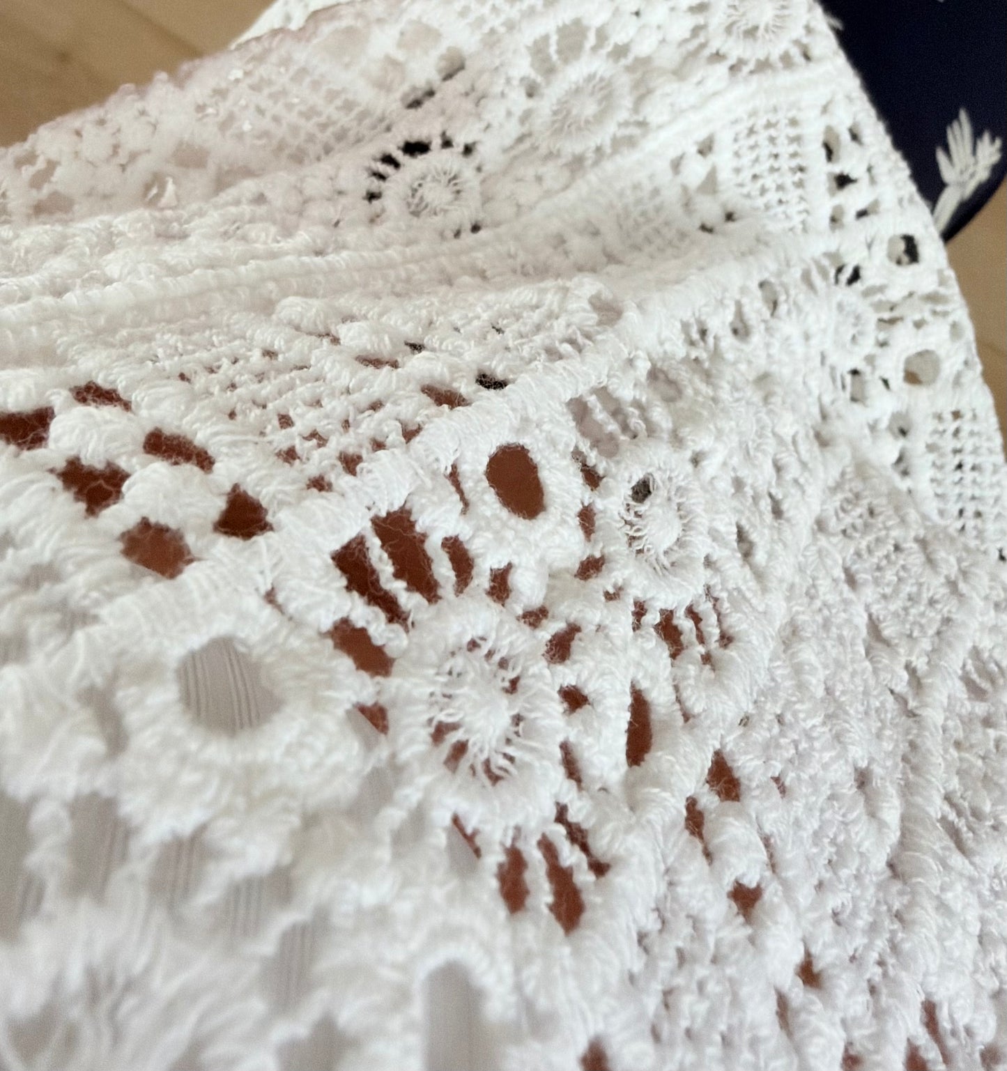 Top Crochet blanc