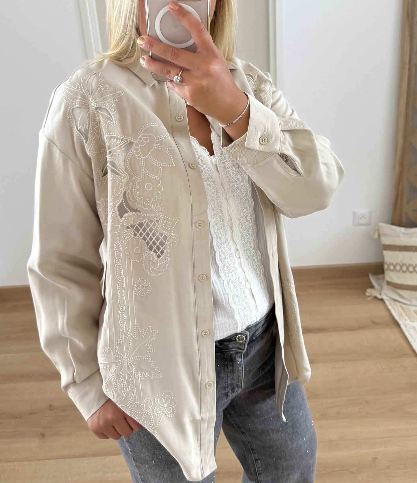Chemise Elina beige