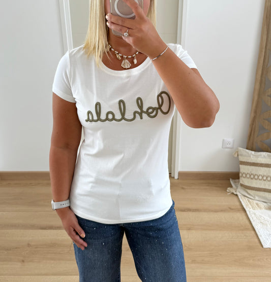 T-shirt manches courtes blanc