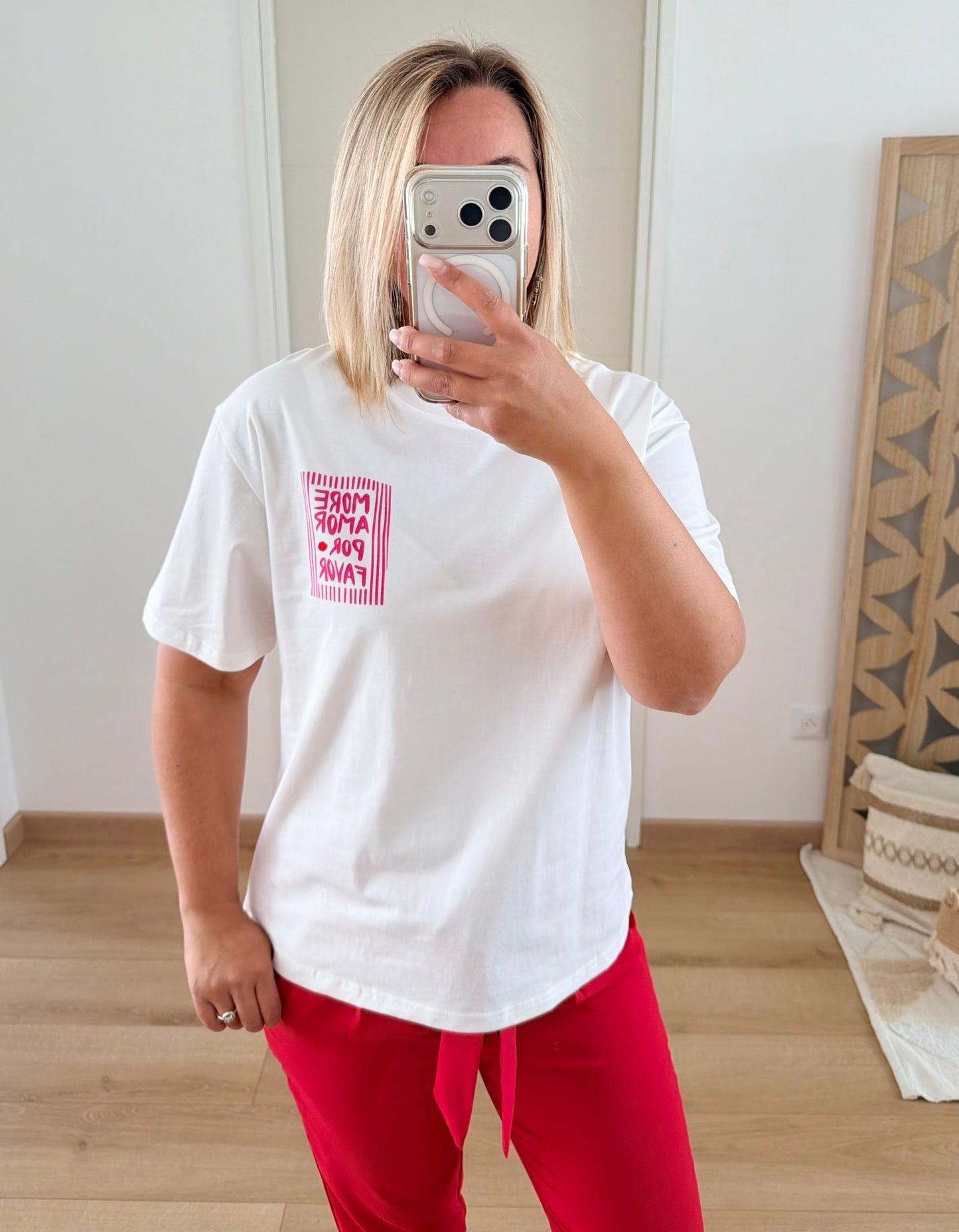 T-shirt Blanc More amor