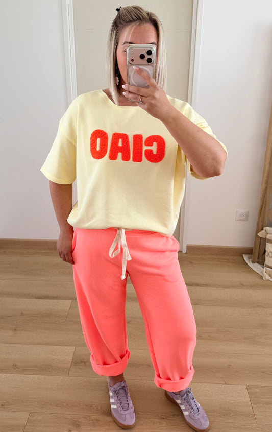 T-shirt Sweat Iconic Jaune