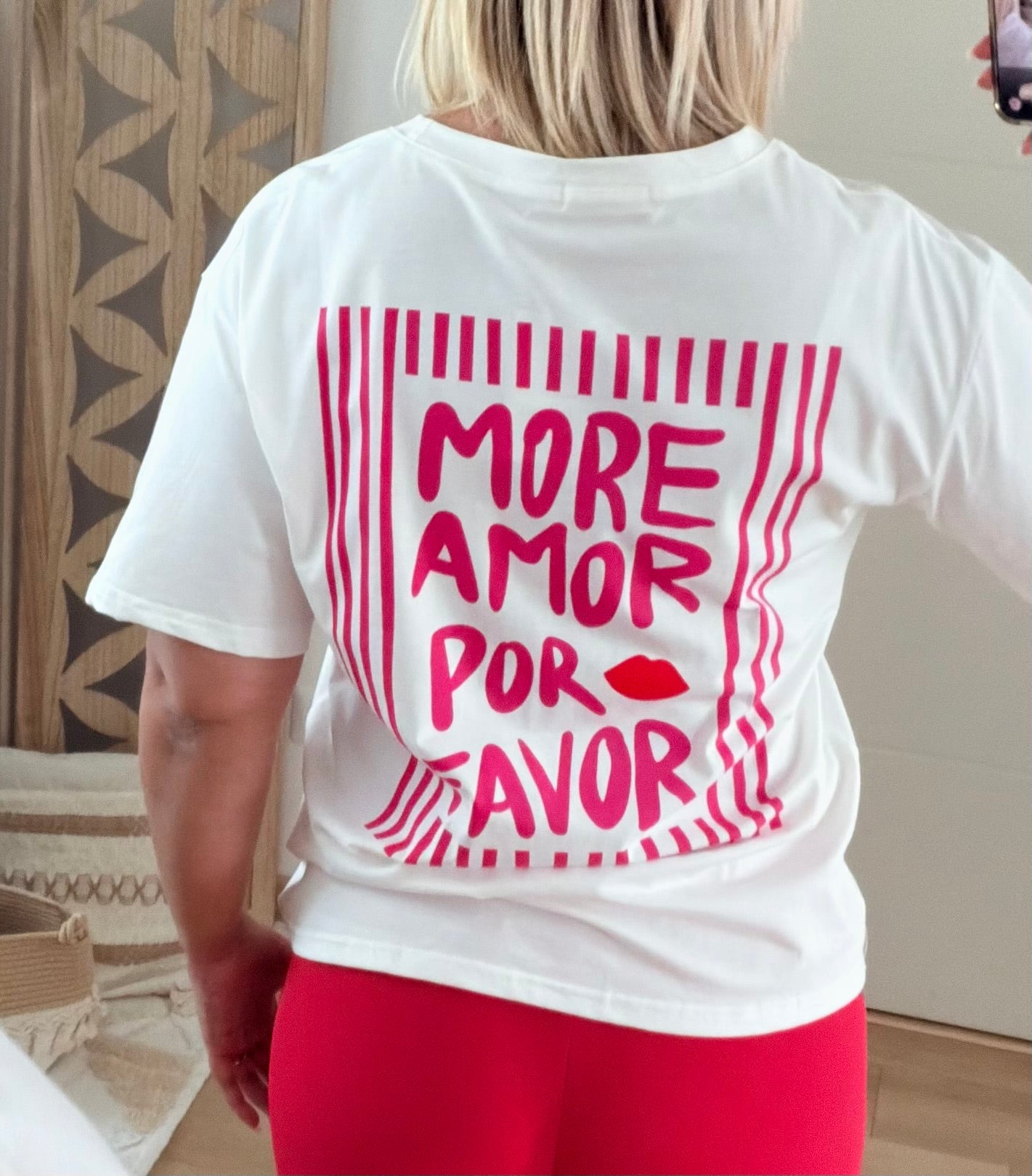 T-shirt Blanc More amor