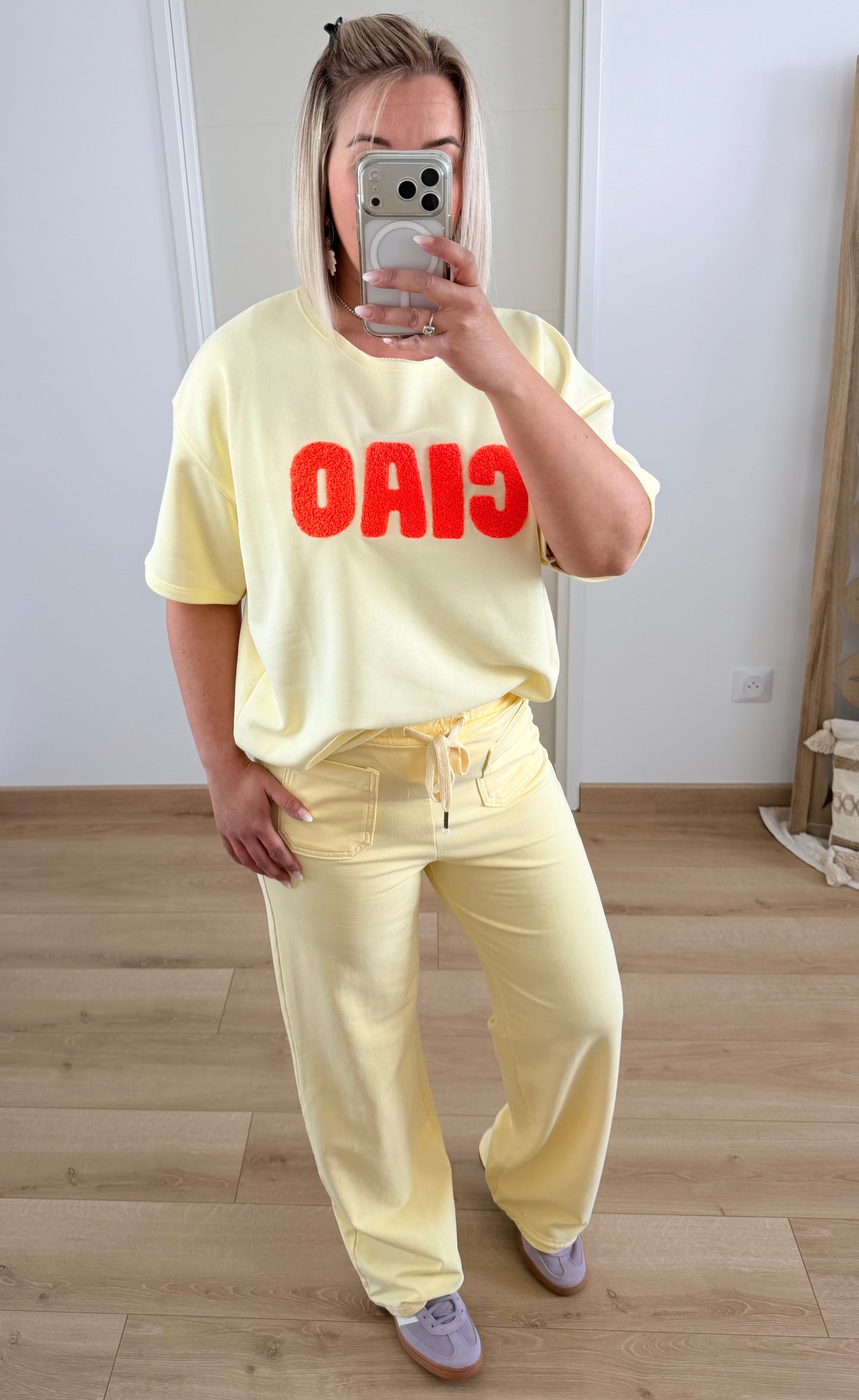 Pantalon Andréa jaune