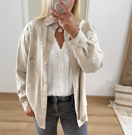 Chemise Elina beige