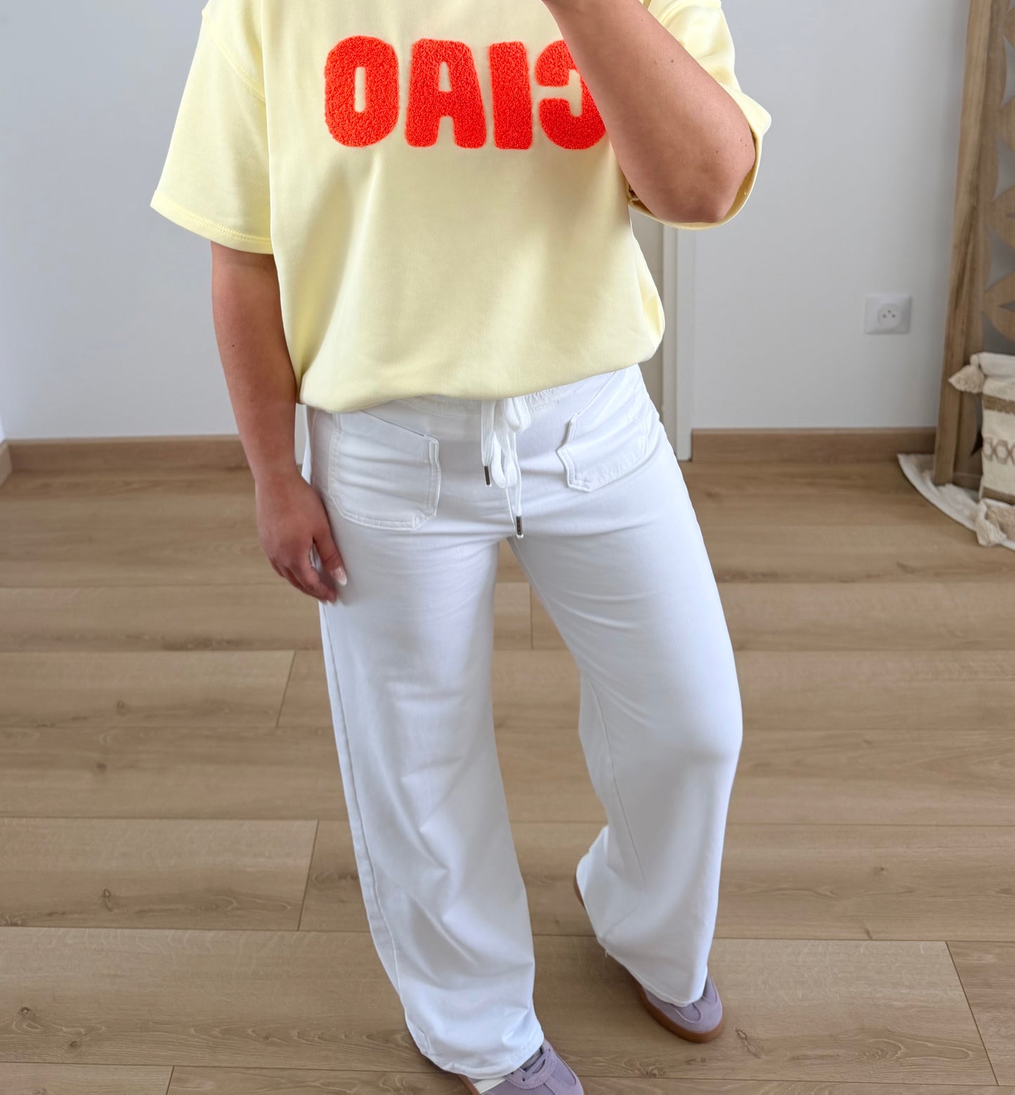 Pantalon Andréa Blanc